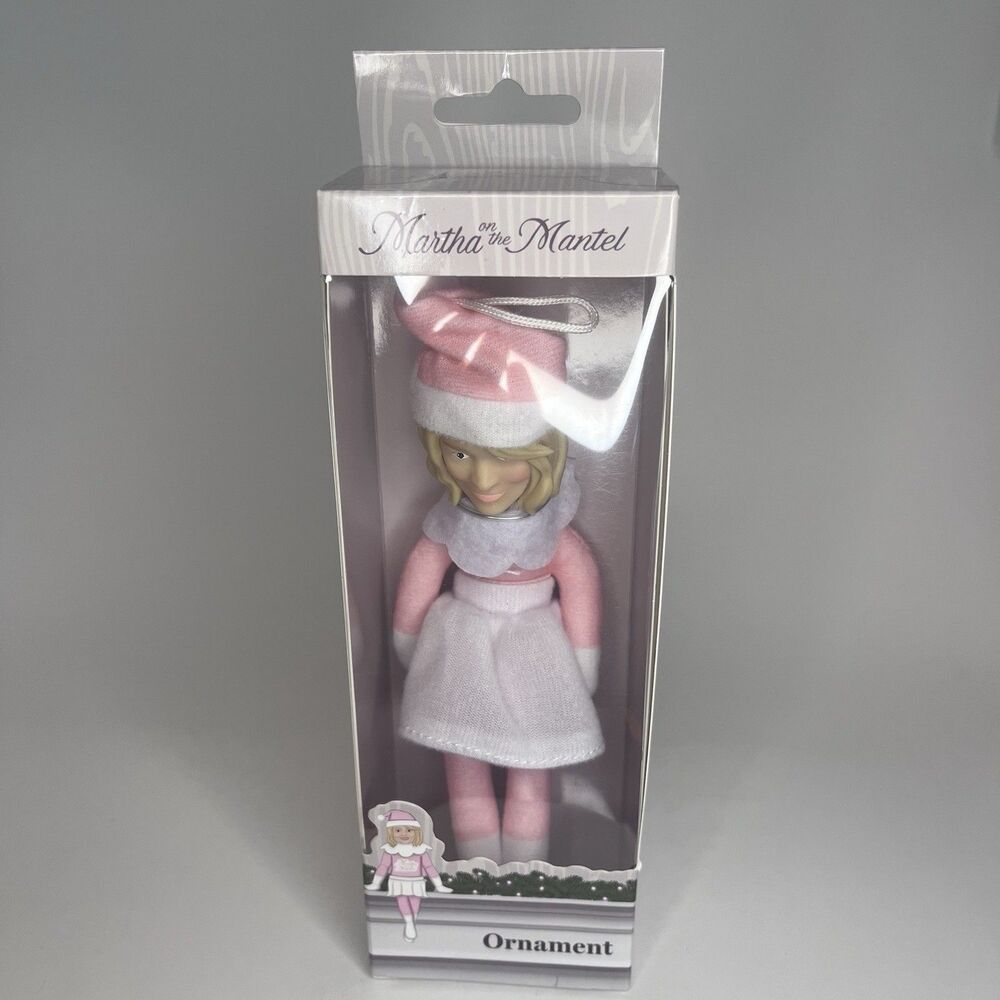 Martha on the Mantle Pink Elf A Holiday Collectible Ornament Martha Stewart B